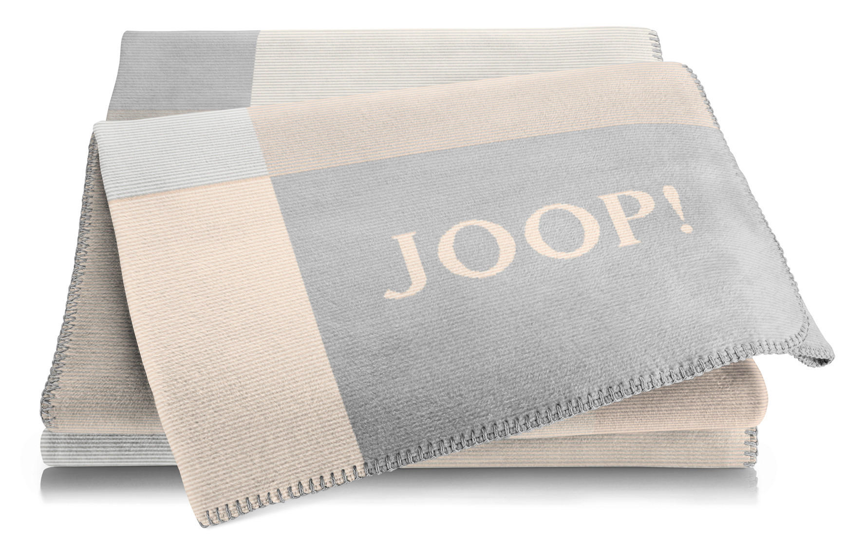 DOMÁCA DEKA, bavlna, 150/200 cm - piesková/svetlosivá, Design, textil (150/200cm) - Joop!