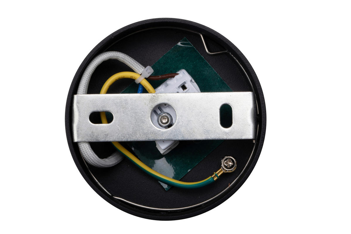 LED-SPOTKOPF Puk 8,4/9 cm  - Schwarz, Design, Metall (8,4/9cm) - Novel