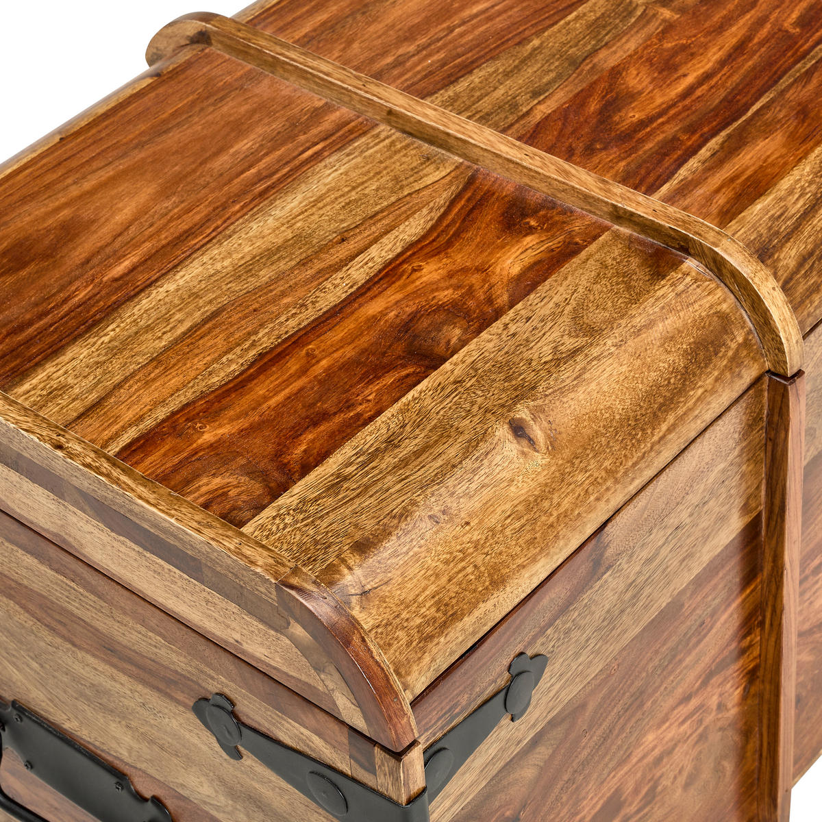 TRUHE Holz Sheesham Hartholz  - Sheeshamfarben, KONVENTIONELL, Holz (100/50/50cm) - Livetastic