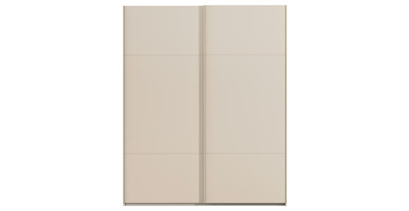 SCHWEBETÜRENSCHRANK  in Champagner  - Champagner, KONVENTIONELL, Holzwerkstoff/Metall (201/223/68cm) - Novel