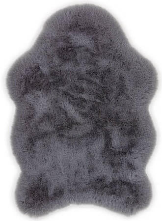 KUNSTFELL 55/80 cm Tender Deluxe Anthrazit  - Anthrazit, KONVENTIONELL, Textil (55/80cm) - Schöner Wohnen