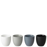 TASSENSET the cup+ - Mixed 4-teilig  - Blaugrau/Hellgrau, Basics, Keramik - Rosenthal