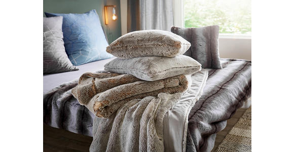 FELLDECKE BÄR 150/200 cm  - Beige, Design, Textil (150/200cm) - Novel