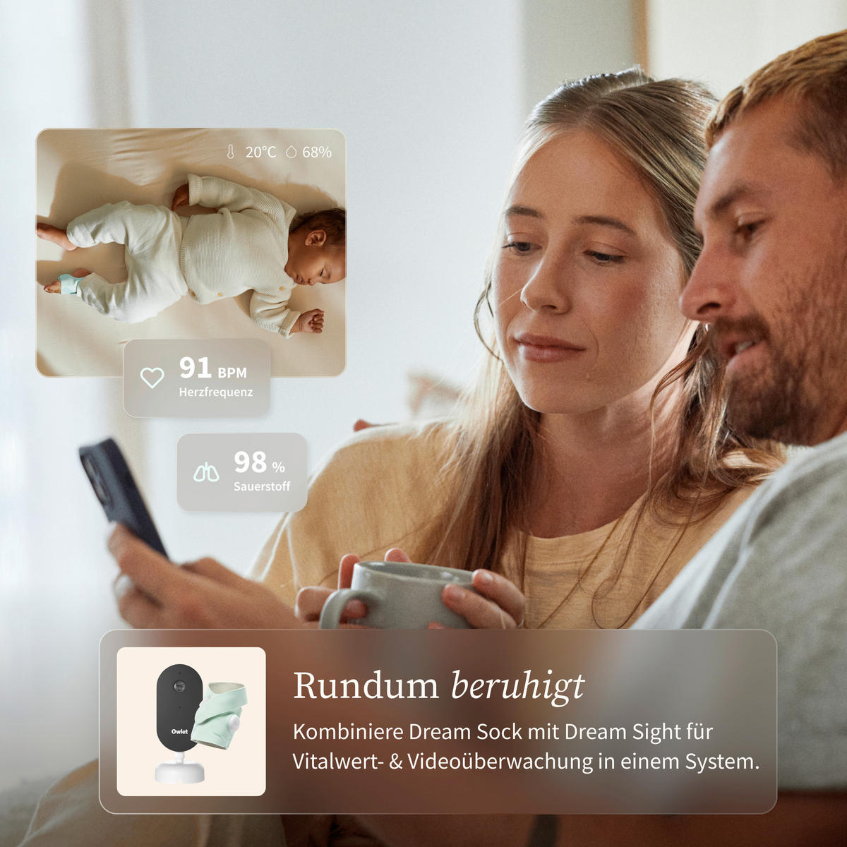 BABYPHONE - Weiß, Basics, Kunststoff (5,5/13cm) - Owlet