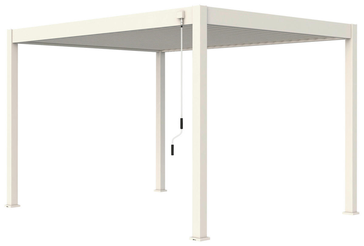 PERGOLA - Weiss, Basics, Metall (360/255/300cm) - Gardenson