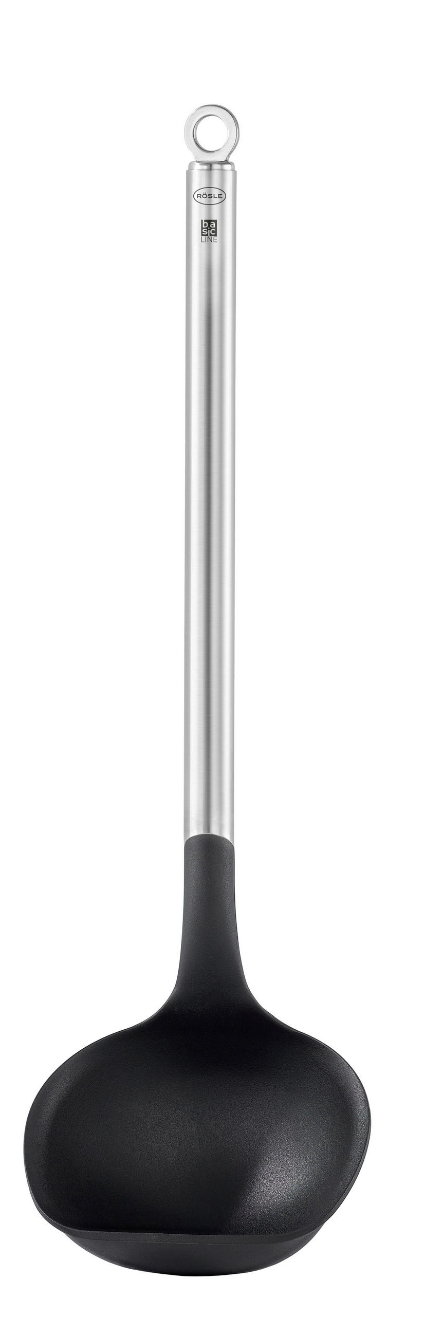SCHÖPFLÖFFEL Basic Line  - Schwarz, Basics, Metall (30/9/7cm) - Rösle