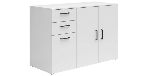 KOMMODE 120/83/52 cm  - Anthrazit/Schwarz, MODERN, Holzwerkstoff/Kunststoff (120/83/52cm) - Carryhome