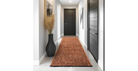 FLACHWEBETEPPICH 80/150 cm Space Kupferfarben  - Kupferfarben, KONVENTIONELL, Textil (80/150cm) - Novel