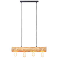 HÄNGELEUCHTE  - Kieferfarben, Natur, Holz/Metall (105/70/10cm) - Brilliant