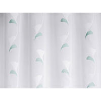 TKANINA ZA ZAVJESE tirkizna, bijela   - bijela/tirkizna, Basics, tekstil (180cm)