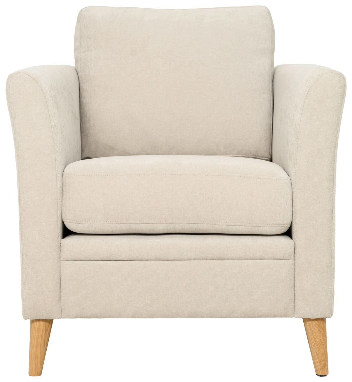 FÅTÖLJ i trä, textil beige  - beige/ekfärgad, Klassisk, trä/textil (83/90/87cm) - Best Price