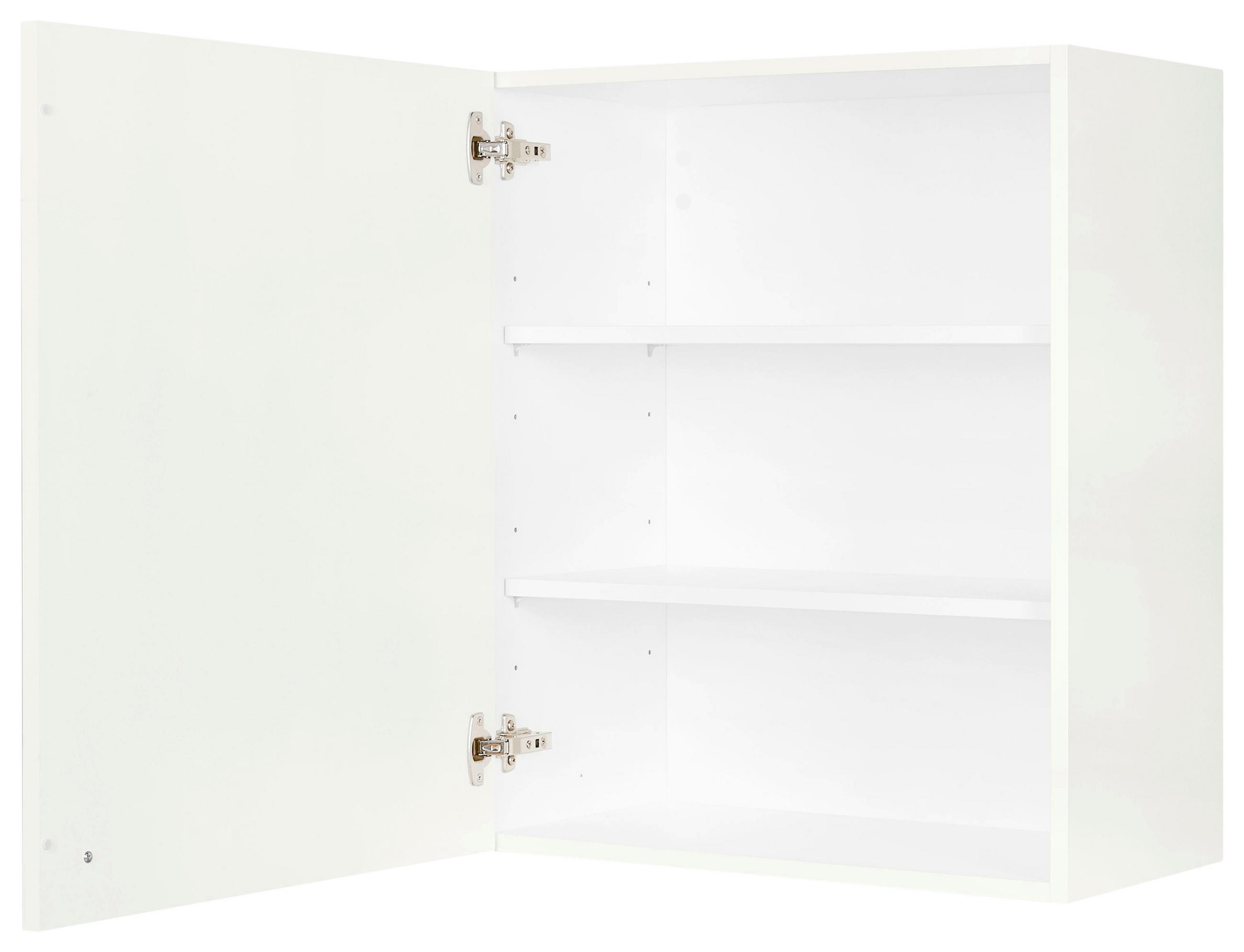 KÜCHENOBERSCHRANK 60/72/35 cm  in Weiß  - Schwarz/Weiß, MODERN, Holzwerkstoff/Metall (60/72/35cm) - Nobilia
