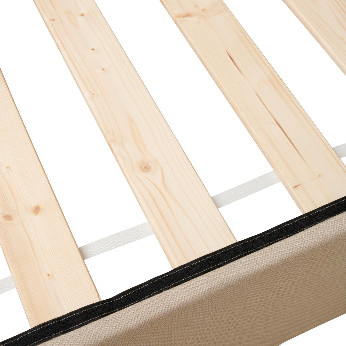 BOX KREVET    160/200 cm  - boje pijeska/crna, Basics, tekstil/drvo (160/200cm) - P & B