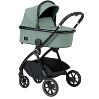 KOMBIKINDERWAGEN  Verso Plus  Mint  - Schwarz/Mintgrün, Basics, Textil/Metall (86/62,5/108cm) - Hartan
