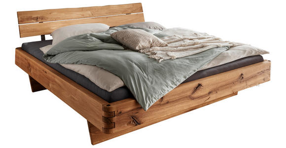 BALKENBETT 180/200 cm in Wildeiche - Wildeiche, Natur, Holz (180/200cm) - Valnatura