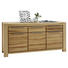 SIDEBOARD Kernbuche massiv gewachst Buchefarben - Edelstahlfarben/Buchefarben, LIFESTYLE, Holz/Metall (175/86/45cm) - Carryhome