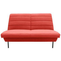 2-SITZER-SOFA in Orange  - Schwarz/Orange, Design, Textil/Metall (145/92/103cm) - LOOKS by W.Joop