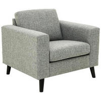 FÅTÖLJ i trä, textil grå  - svart/grå, Design, trä/textil (92/86/84cm) - Best Price