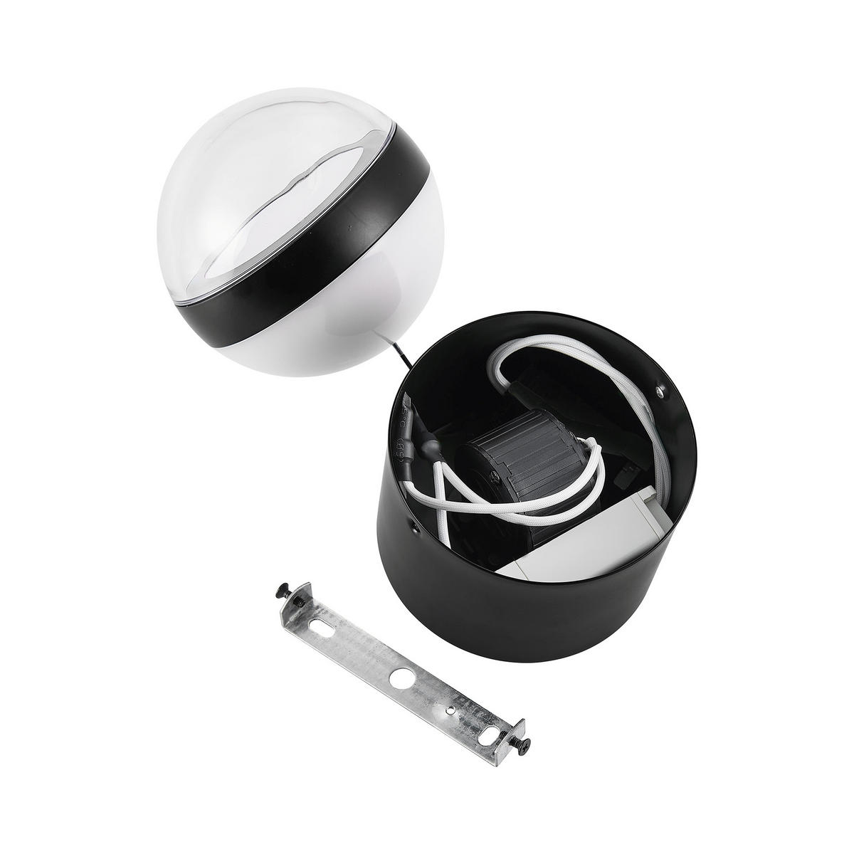 LED-HÄNGELEUCHTE Bedford 12/150 cm   - Schwarz, Design, Kunststoff/Metall (12/150cm) - Novel