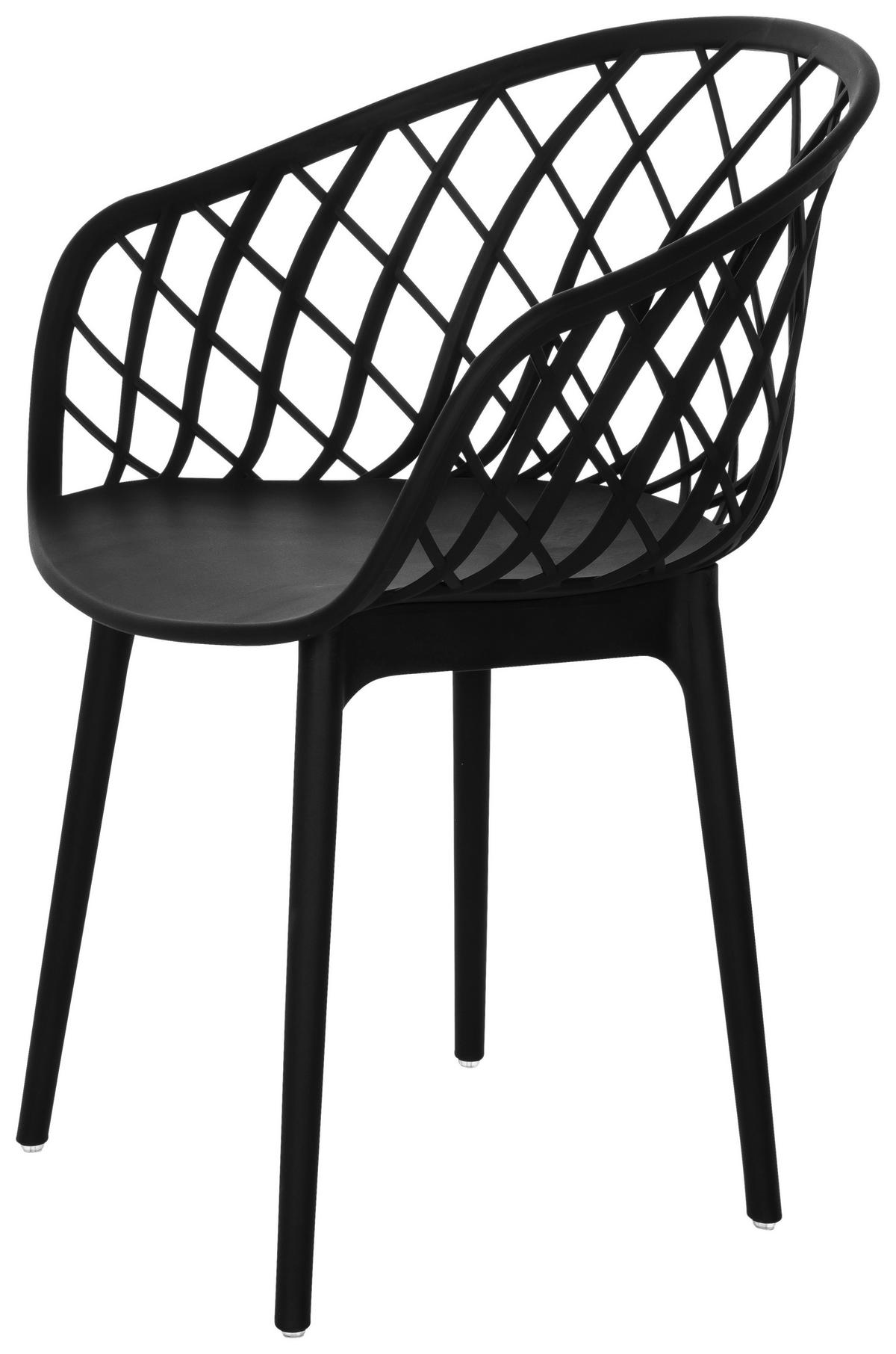 BESÖKSSTOL  i svart  - svart, Basics, plast (57/76/53cm) - MID.YOU