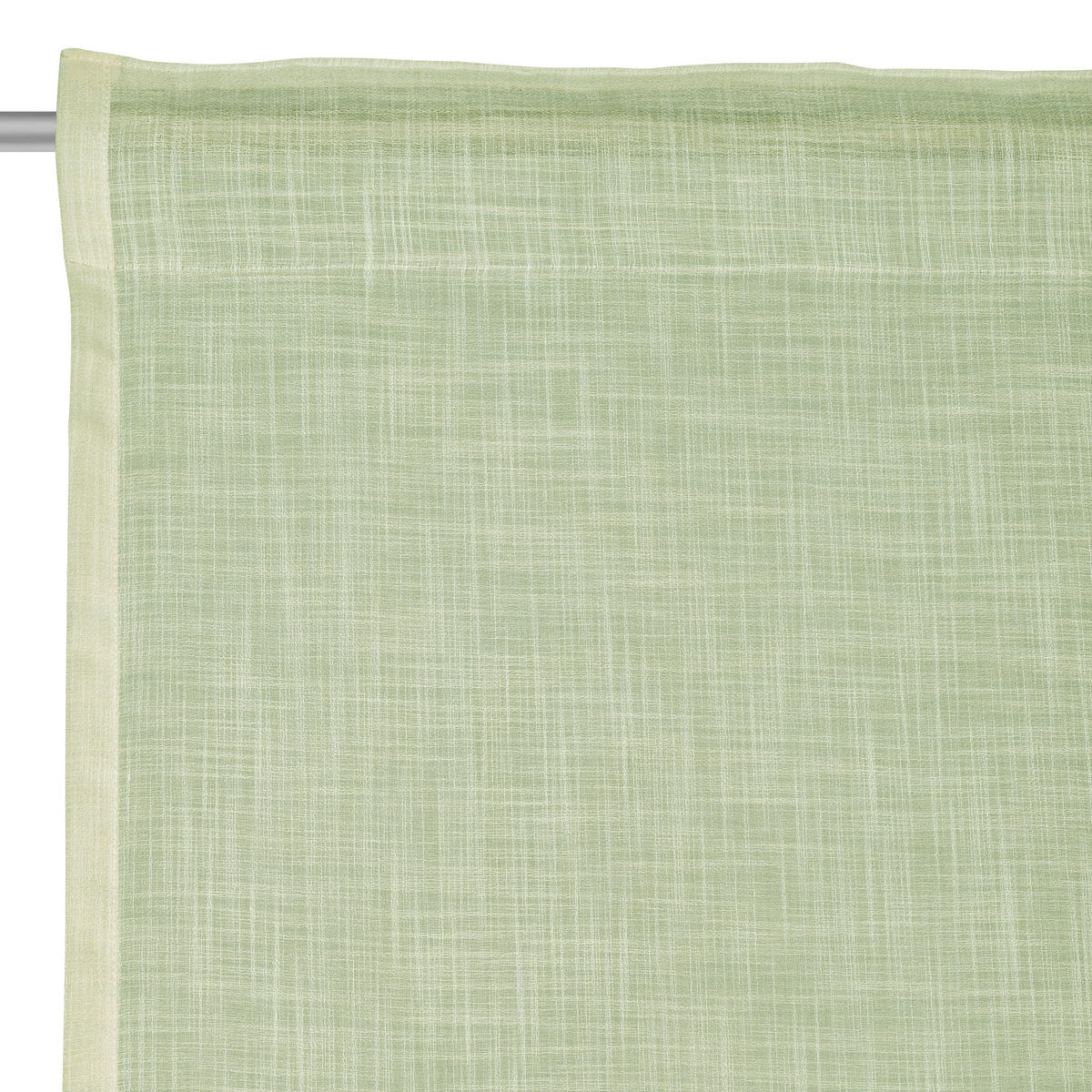 HOTOVÝ ZÁVĚS, poloprůhledné, 140/245 cm - zelená, Natur, textil (140/245cm) - Esposa