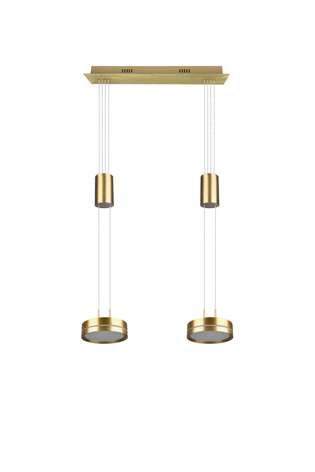 LED-HÄNGLAMPA 55/14/150 cm  - mässingsfärgad, Basics, metall (55/14/150cm) - Trio Leuchten