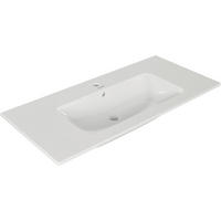 WASCHBECKEN 103/1,7/49 cm  - Weiß, Basics, Keramik (103/1,7/49cm) - Sadena