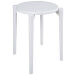 HOCKER in Kunststoff Weiß  - Weiß, Trend, Kunststoff (30/46/30cm) - Ambia Home