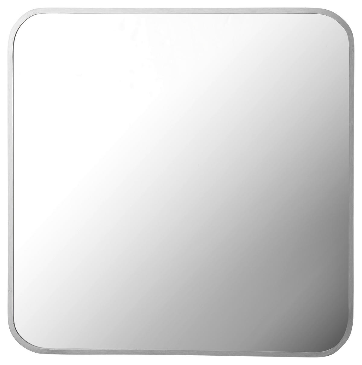 NÁSTENNÉ ZRKADLO 50/50 cm - strieborná, Basics, kov/sklo (50/50cm) - Ambia Home