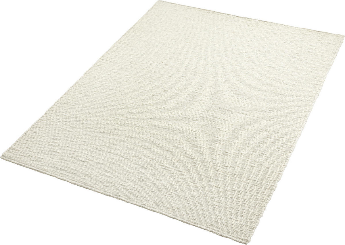 HANDWEBTEPPICH 70/130 cm Vinci  - Perlmutt, Natur, Textil (70/130cm) - Linea Natura