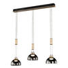 LED-PENDELLEUCHTE    - Goldfarben/Schwarz, Konventionell, Glas/Metall (20cm) - Fischer & Honsel