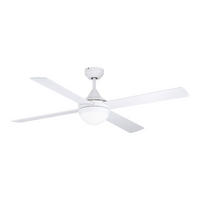 TAKFLÄKT Varadero 7 W 122/39,2 cm  - vit, Design, metall/trä (122/39,2cm) - Eglo