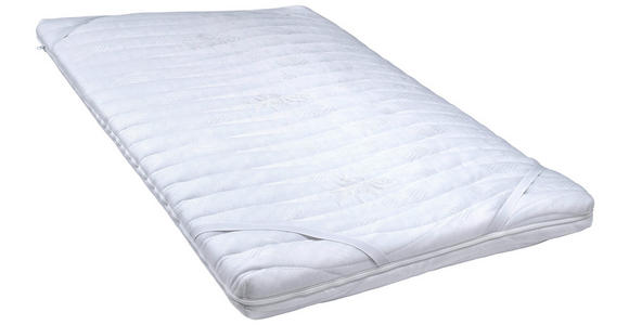 TOPPER 120/200 cm Höhe ca. 8 cm  - Weiß, KONVENTIONELL, Textil (120/200cm) - Sleeptex