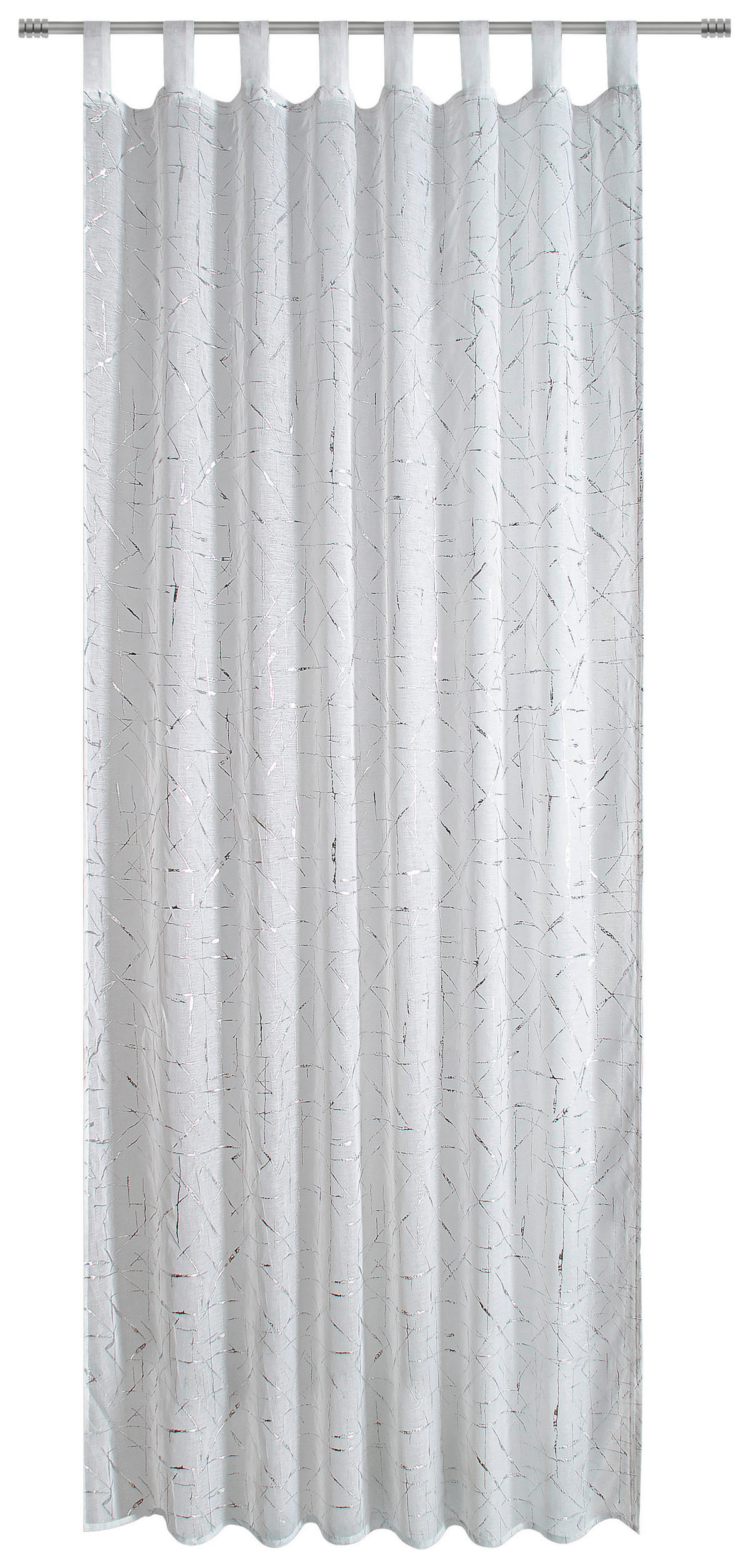 KOMBIVORHANG halbtransparent  - Weiss, Basics, Textil (140/245cm)