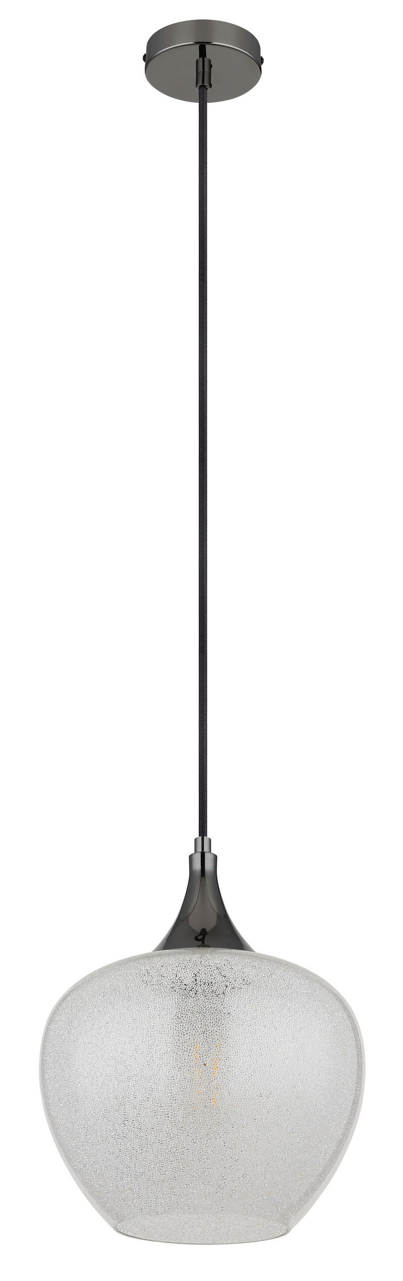 HÄNGELEUCHTE 24/120 cm    - Klar/Chromfarben, Konventionell, Glas/Kunststoff (24/120cm) - Globo