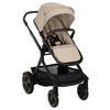GESCHWISTERWAGEN Demi Next  - Schwarz/Naturfarben, Basics, Textil/Metall (98/62/112cm) - Nuna
