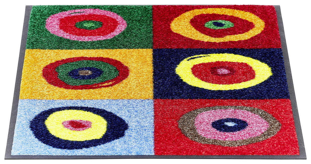 FUßMATTE  50/75 cm  Multicolor  - Multicolor, Trend, Kunststoff/Textil (50/75cm) - wash+dry