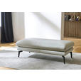 ECKSOFA in Echtleder Silberfarben  - Silberfarben/Schwarz, Design, Leder/Metall (308/195cm) - Dieter Knoll