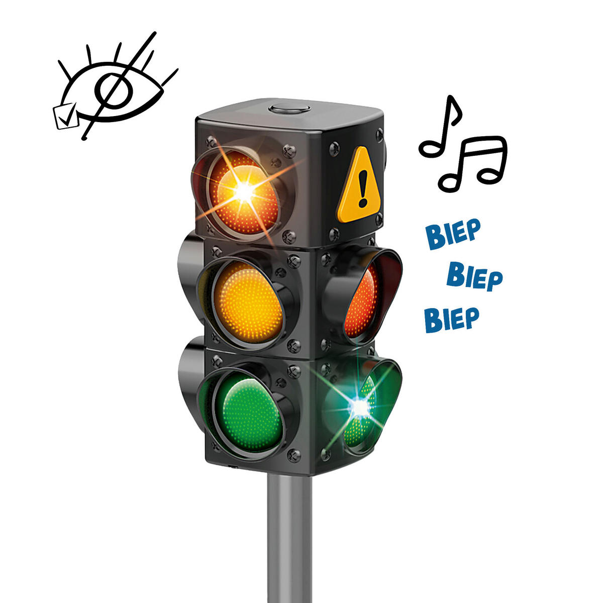 VERKEHRSZEICHEN XXL-Verkehrsset Multicolor  - Multicolor, Basics, Kunststoff (75cm) - alldoro