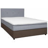 BOXBETT 140/200 cm  in Grau, Hellgrau  - Hellgrau/Schwarz, KONVENTIONELL, Holz/Textil (140/200cm) - Boxxx
