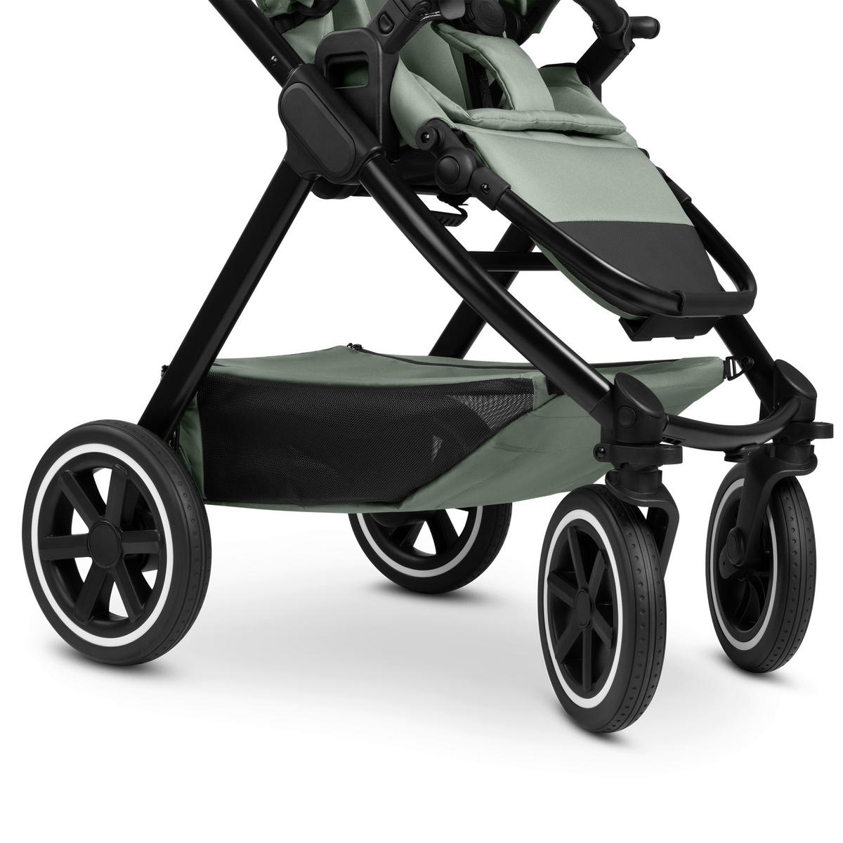 KINDERWAGEN  Samba 2  Pine  - Pastellgrün/Schwarz, Basics, Textil/Metall (60/108/88cm) - ABC Design
