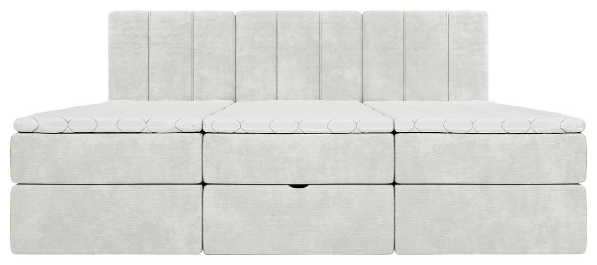 FAMILIENBETT - Creme/Schwarz, Design, Holzwerkstoff/Kunststoff (270/200cm) - Esposa