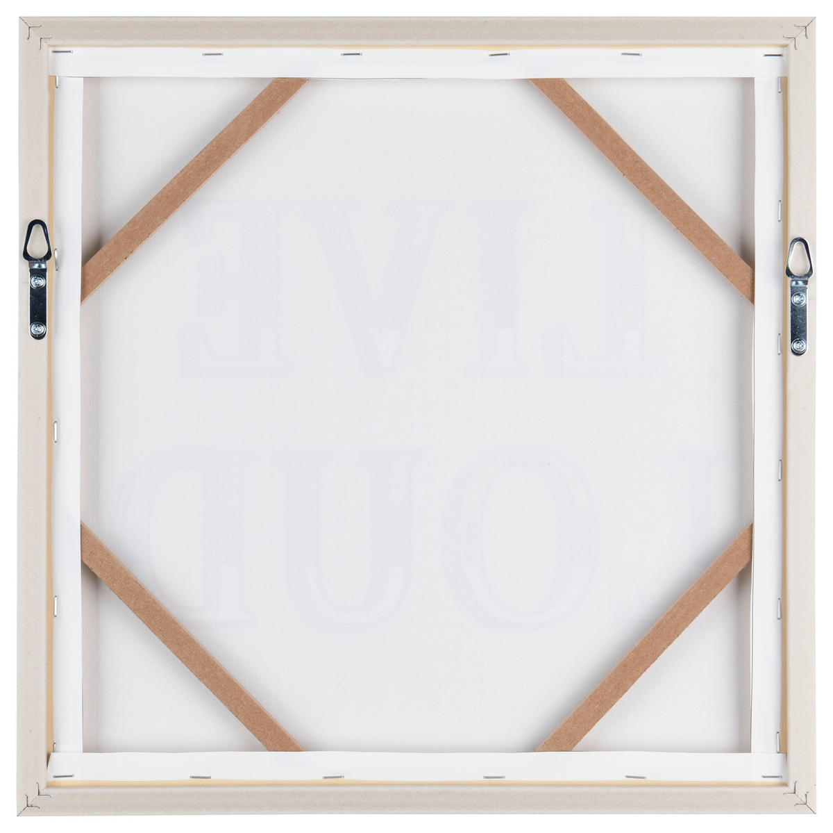 BILD Text  - Eichefarben/Beige, Design, Kunststoff/Textil (40/40cm)