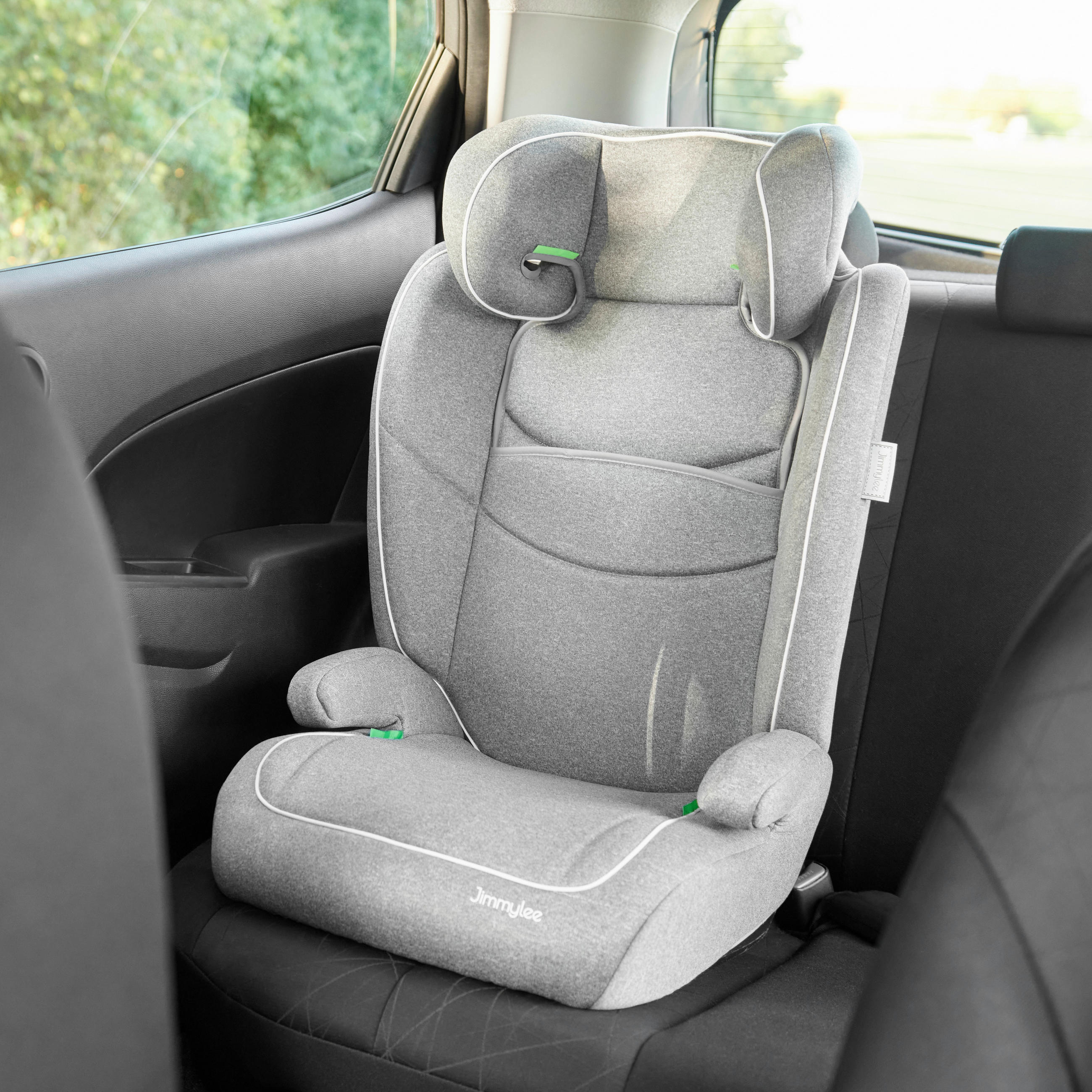 AUTO-SEDIŠTE ZA DECU   - svetlosiva, Osnovno, tekstil/plastika (44/63/48cm) - Jimmylee