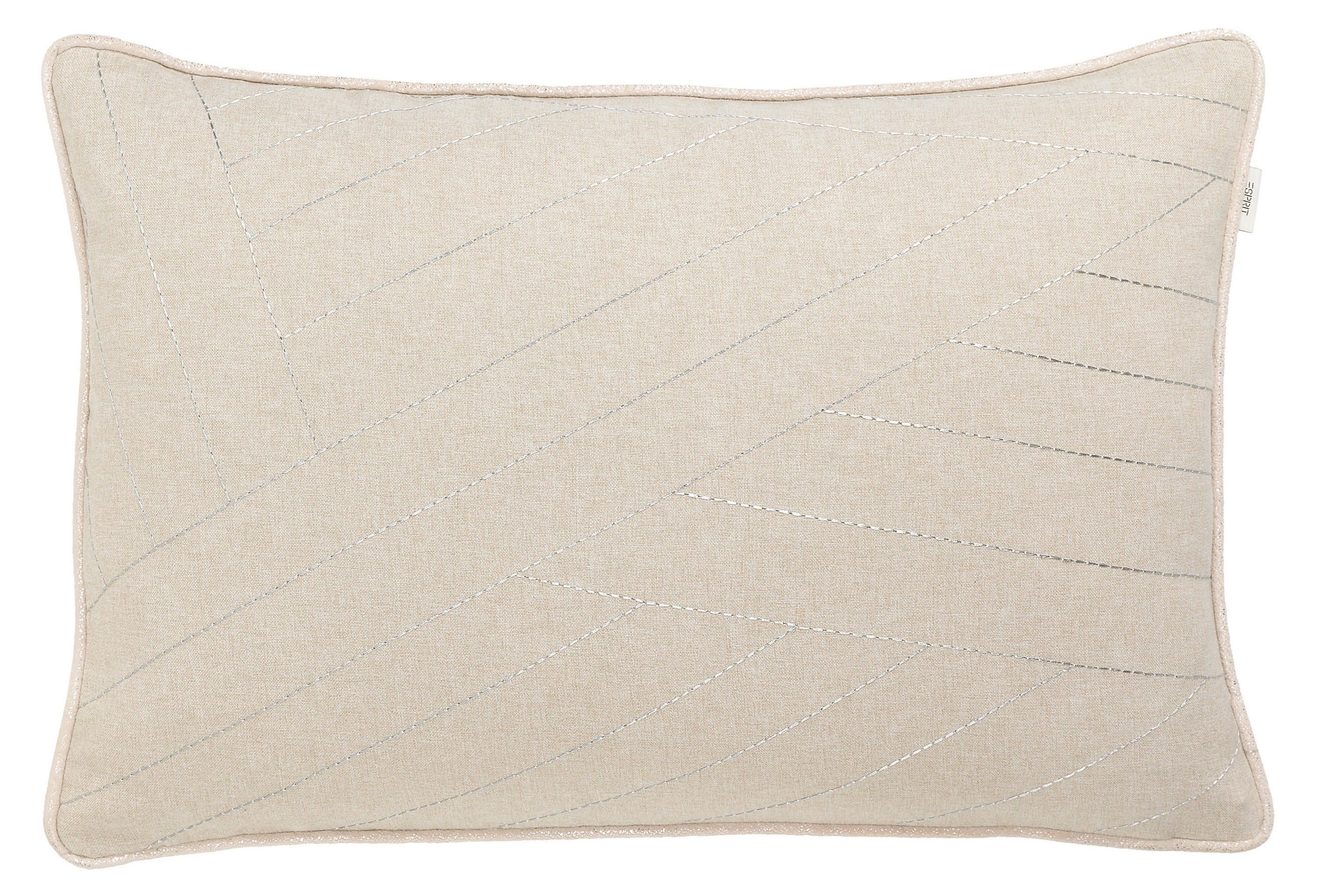 KISSENHÜLLE E-GlitterLines 38/58 cm  - Beige/Silberfarben, Basics, Textil (38/58cm) - Esprit