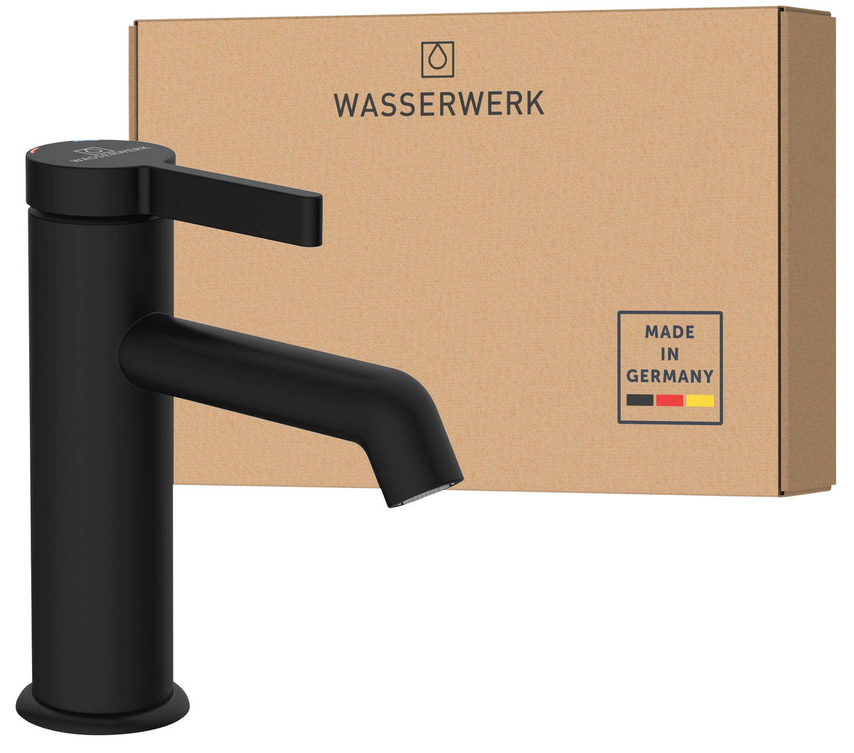 WASCHTISCHARMATUR 5/16,5/16 cm  - Schwarz, Basics, Metall (5/16,5/16cm)