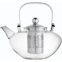 TEEKANNE 1,2 l  - Klar/Edelstahlfarben, Design, Glas/Metall (1,2l) - Novel