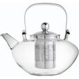 TEEKANNE 1,2 l  - Klar/Edelstahlfarben, Design, Glas/Metall (1,2l) - Novel