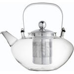TEEKANNE 1,2 l  - Klar/Edelstahlfarben, Design, Glas/Metall (1,2l) - Novel