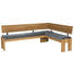 ECKBANK Lederlook Eiche massiv Eichefarben, Grau - Eichefarben/Grau, KONVENTIONELL, Holz/Textil (167/192cm) - Voleo ECKBANK Lederlook Eiche massiv Eichefarben, Grau - Eichefarben/Grau, KONVENTIONELL, Holz/Textil (167/192cm) - Voleo